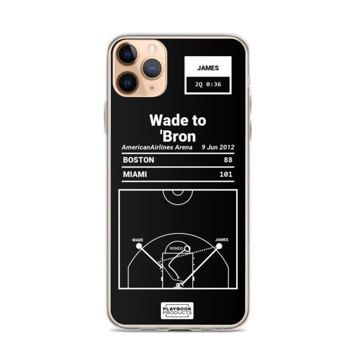 Miami Heat Greatest Plays iPhone Case: Wade to 'Bron (2012)