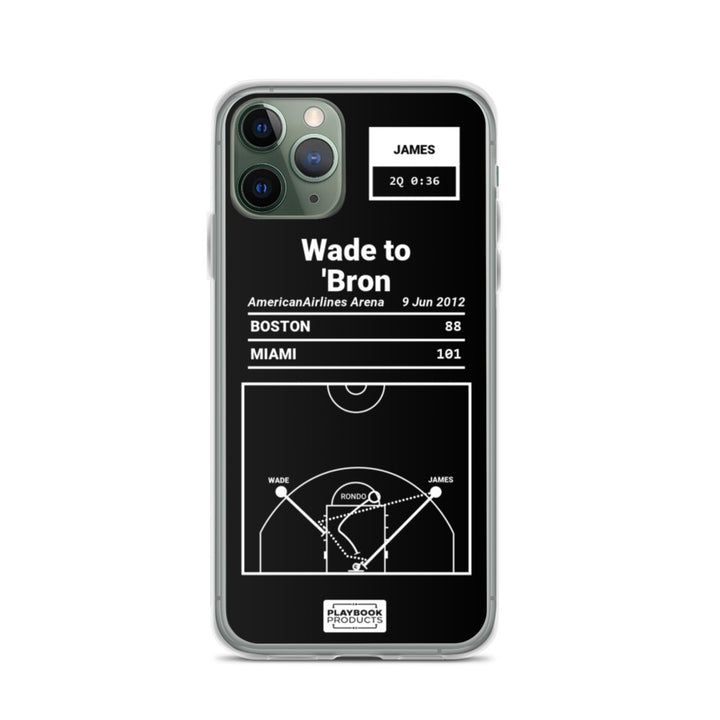 Miami Heat Greatest Plays iPhone Case: Wade to 'Bron (2012)