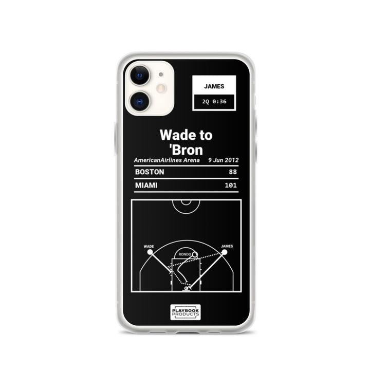 Miami Heat Greatest Plays iPhone Case: Wade to 'Bron (2012)