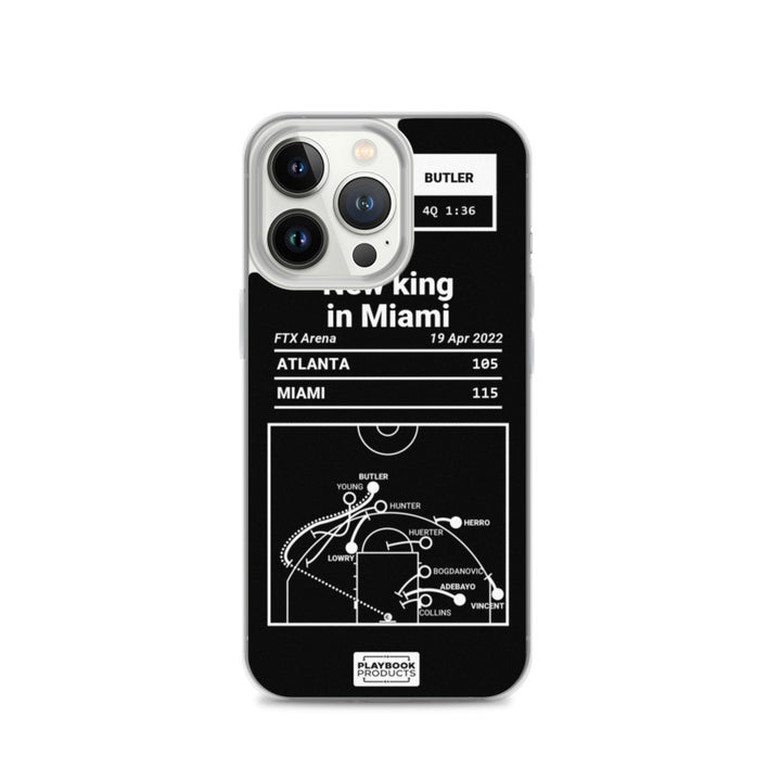 Miami Heat Greatest Plays iPhone Case: New king in Miami (2022)