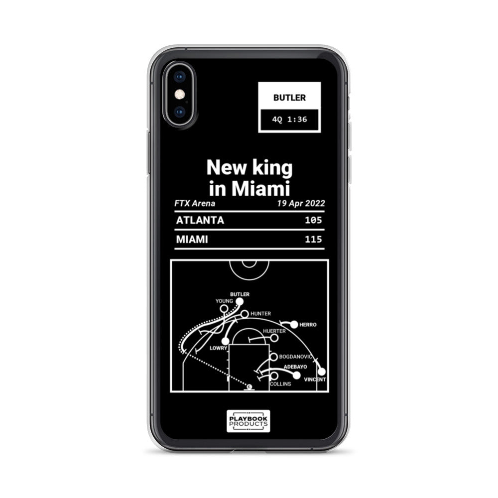 Miami Heat Greatest Plays iPhone Case: New king in Miami (2022)