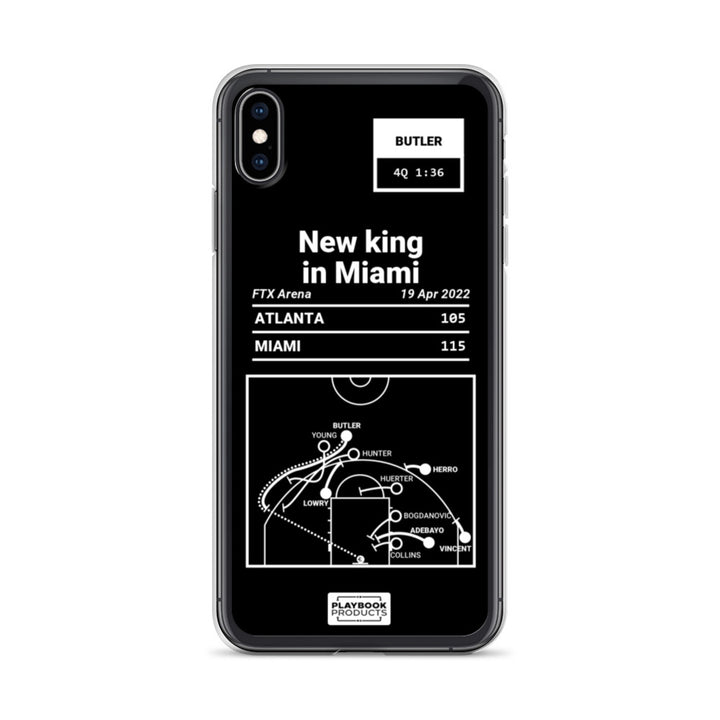 Miami Heat Greatest Plays iPhone Case: New king in Miami (2022)