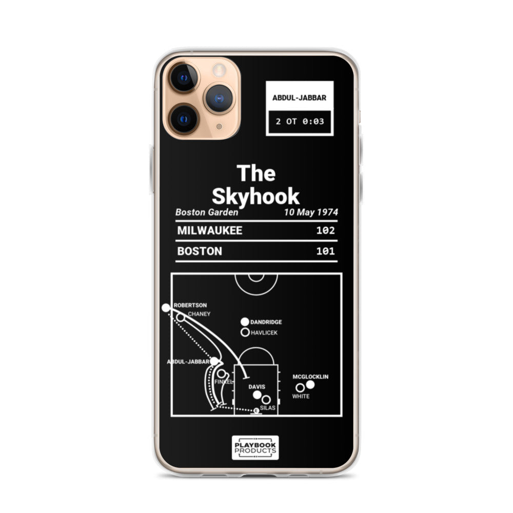 Milwaukee Bucks Greatest Plays iPhone Case: The Skyhook (1974)