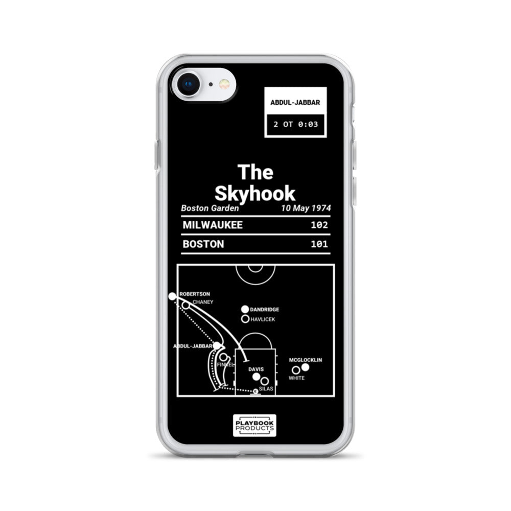 Milwaukee Bucks Greatest Plays iPhone Case: The Skyhook (1974)