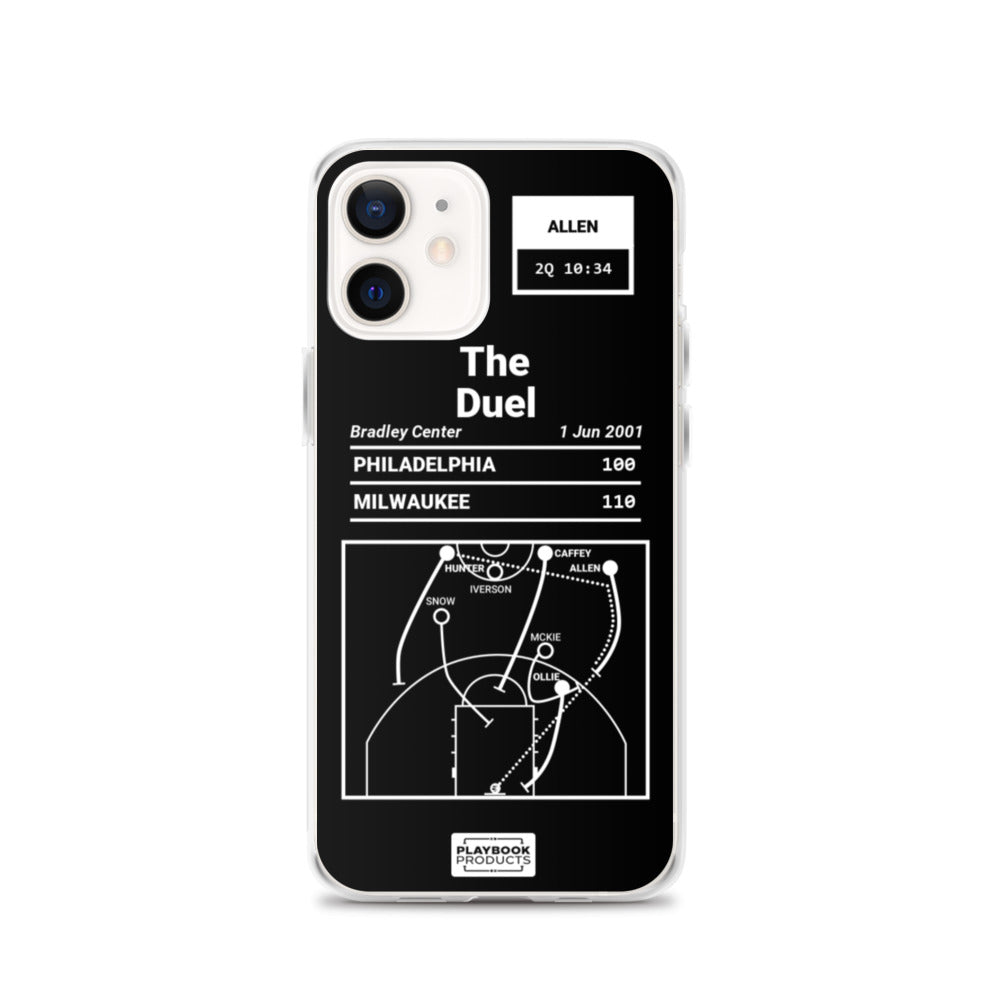 Milwaukee Bucks Greatest Plays iPhone Case: The Duel (2001)