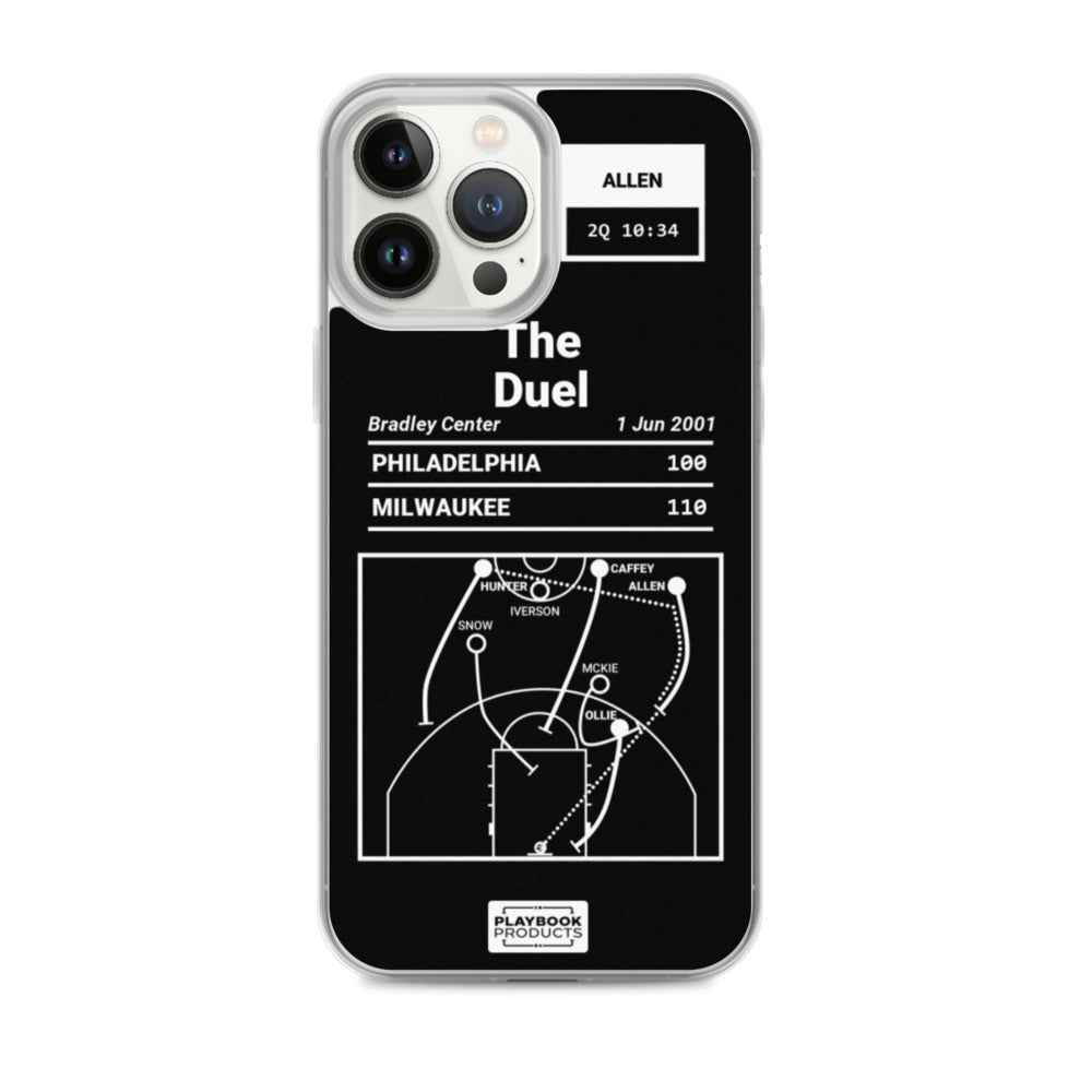 Milwaukee Bucks Greatest Plays iPhone Case: The Duel (2001)