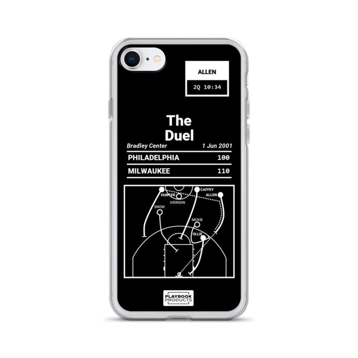 Milwaukee Bucks Greatest Plays iPhone Case: The Duel (2001)