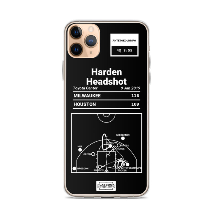 Oddest Bucks Plays iPhone Case: Harden Headshot (2019)