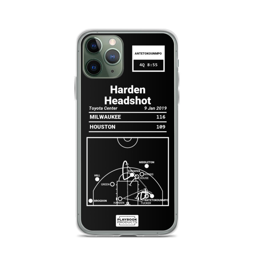 Oddest Bucks Plays iPhone Case: Harden Headshot (2019)