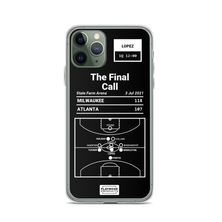 Milwaukee Bucks Greatest Plays iPhone Case: The Final Call (2021)