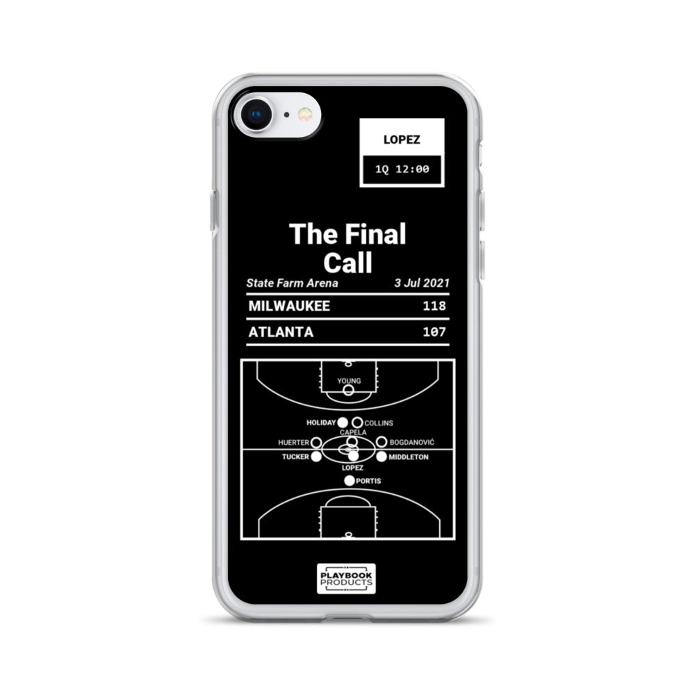 Milwaukee Bucks Greatest Plays iPhone Case: The Final Call (2021)