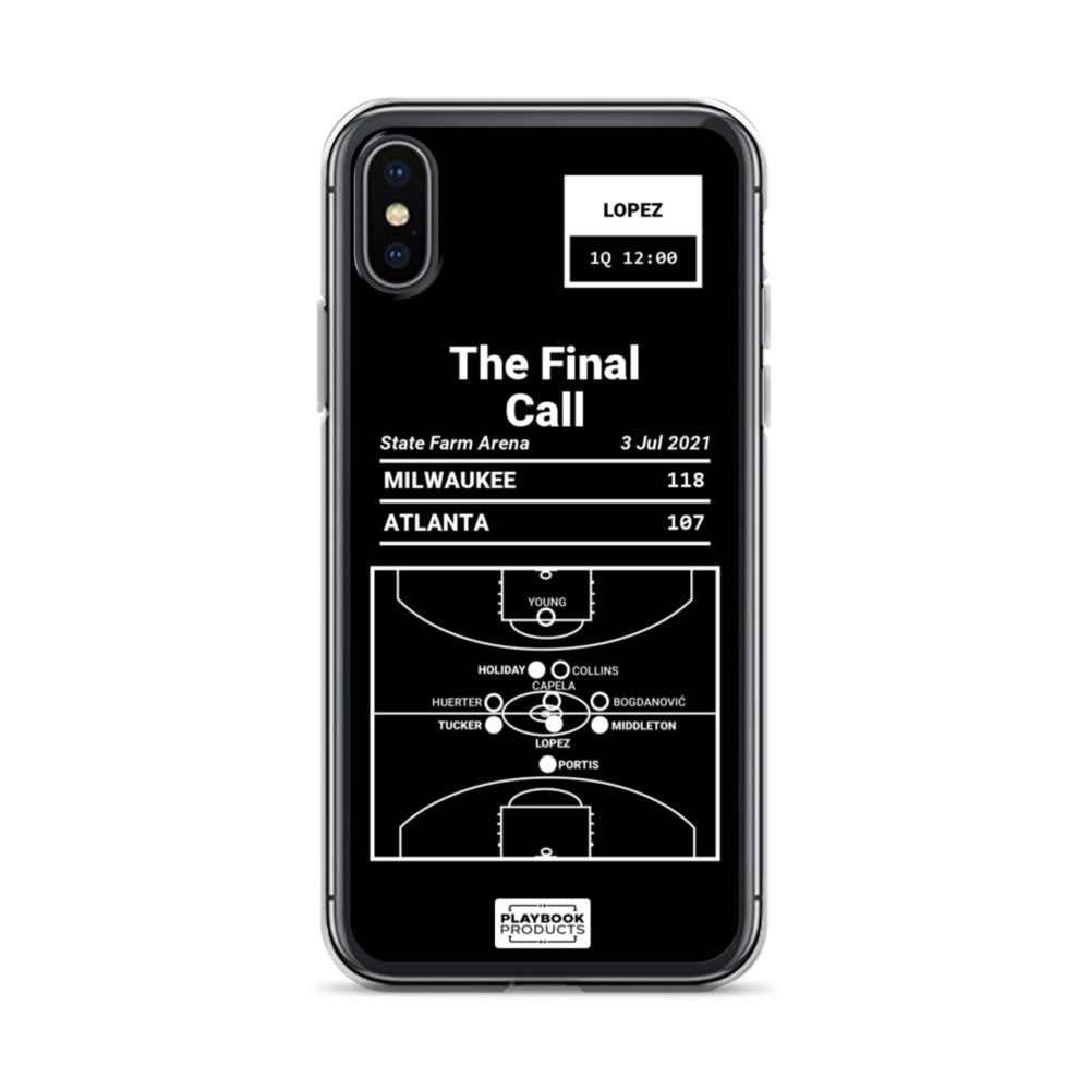 Milwaukee Bucks Greatest Plays iPhone Case: The Final Call (2021)