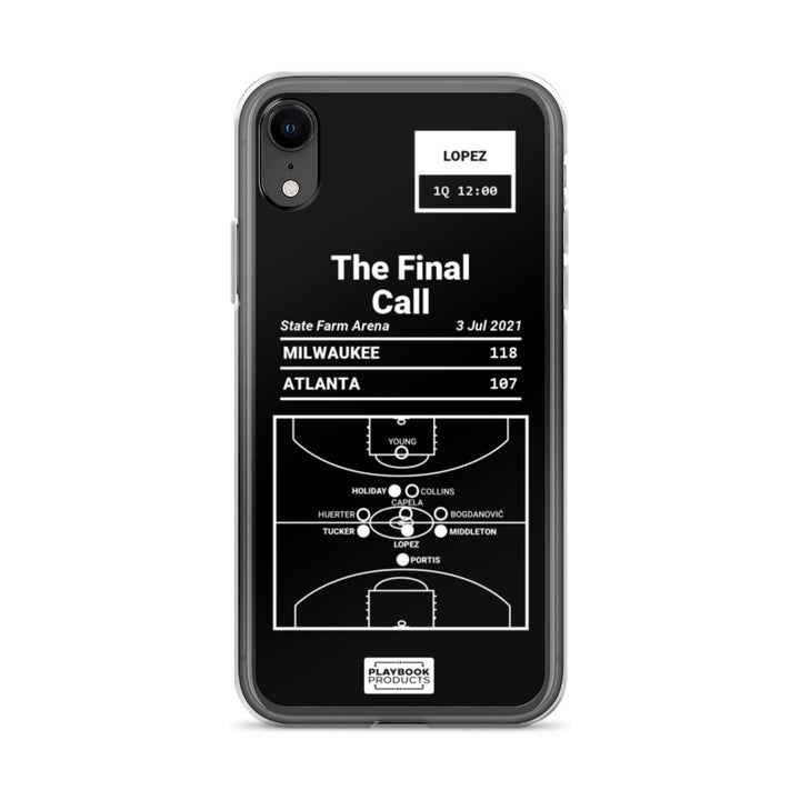 Milwaukee Bucks Greatest Plays iPhone Case: The Final Call (2021)