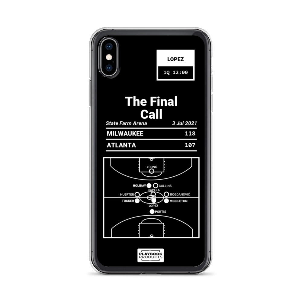 Milwaukee Bucks Greatest Plays iPhone Case: The Final Call (2021)