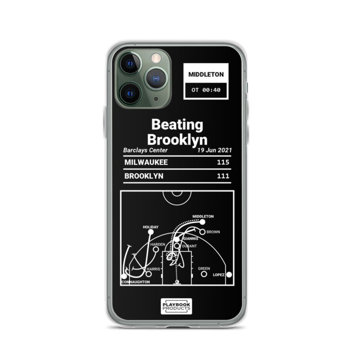 Milwaukee Bucks Greatest Plays iPhone Case: Beating Brooklyn (2021)