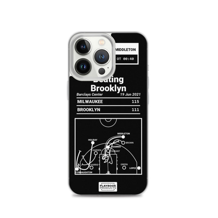 Milwaukee Bucks Greatest Plays iPhone Case: Beating Brooklyn (2021)