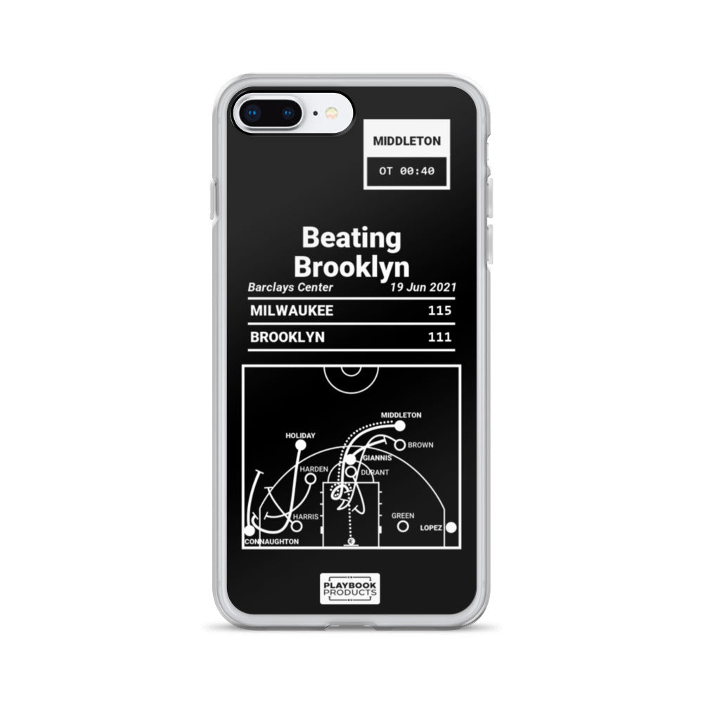 Milwaukee Bucks Greatest Plays iPhone Case: Beating Brooklyn (2021)