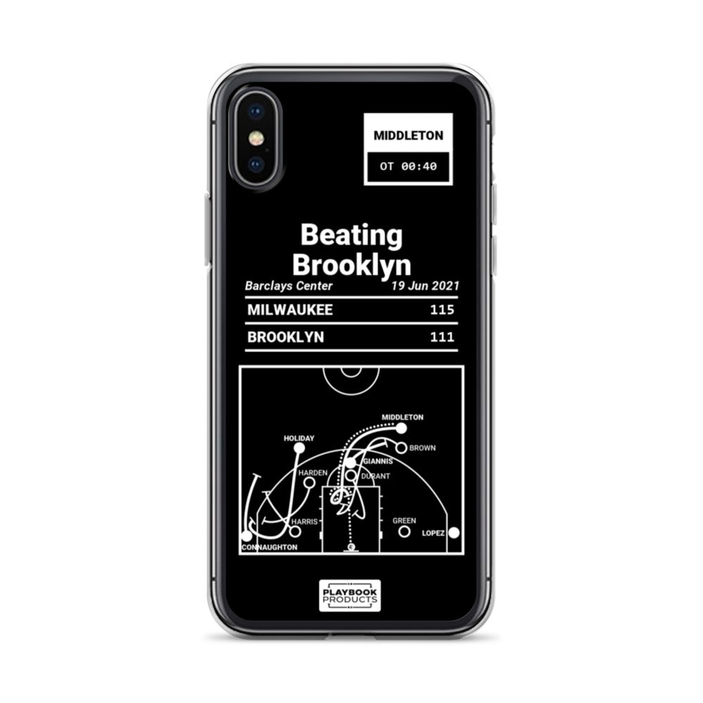 Milwaukee Bucks Greatest Plays iPhone Case: Beating Brooklyn (2021)