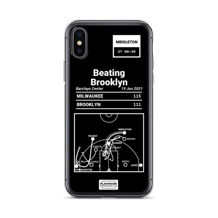 Milwaukee Bucks Greatest Plays iPhone Case: Beating Brooklyn (2021)