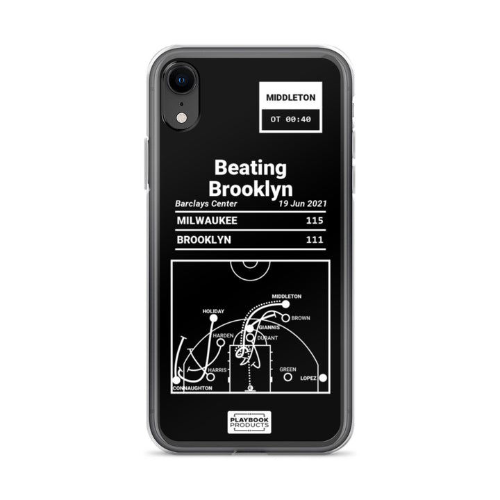 Milwaukee Bucks Greatest Plays iPhone Case: Beating Brooklyn (2021)