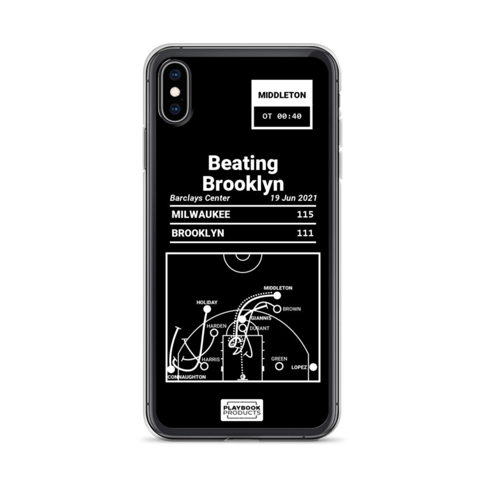 Milwaukee Bucks Greatest Plays iPhone Case: Beating Brooklyn (2021)