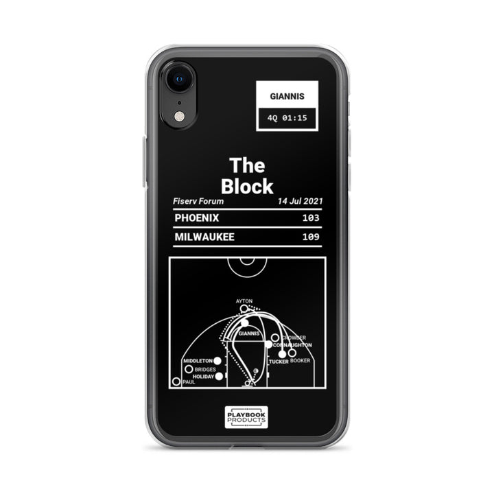 Milwaukee Bucks Greatest Plays iPhone Case: The Block (2021)