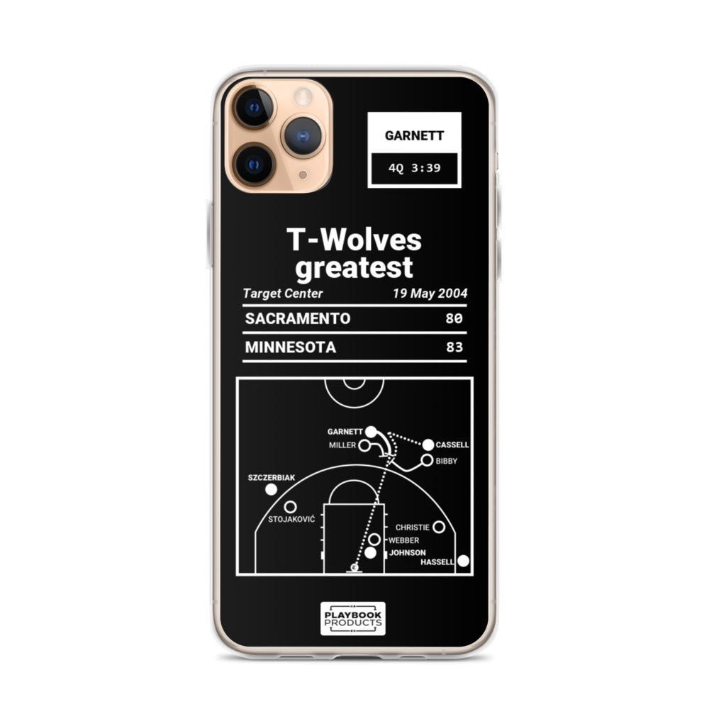 Minnesota Timberwolves Greatest Plays iPhone Case: T-Wolves greatest (2004)