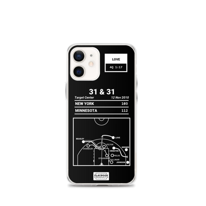 Minnesota Timberwolves Greatest Plays iPhone Case: 31 & 31 (2010)