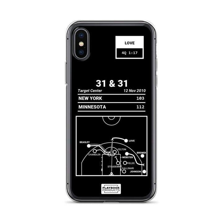 Minnesota Timberwolves Greatest Plays iPhone Case: 31 & 31 (2010)