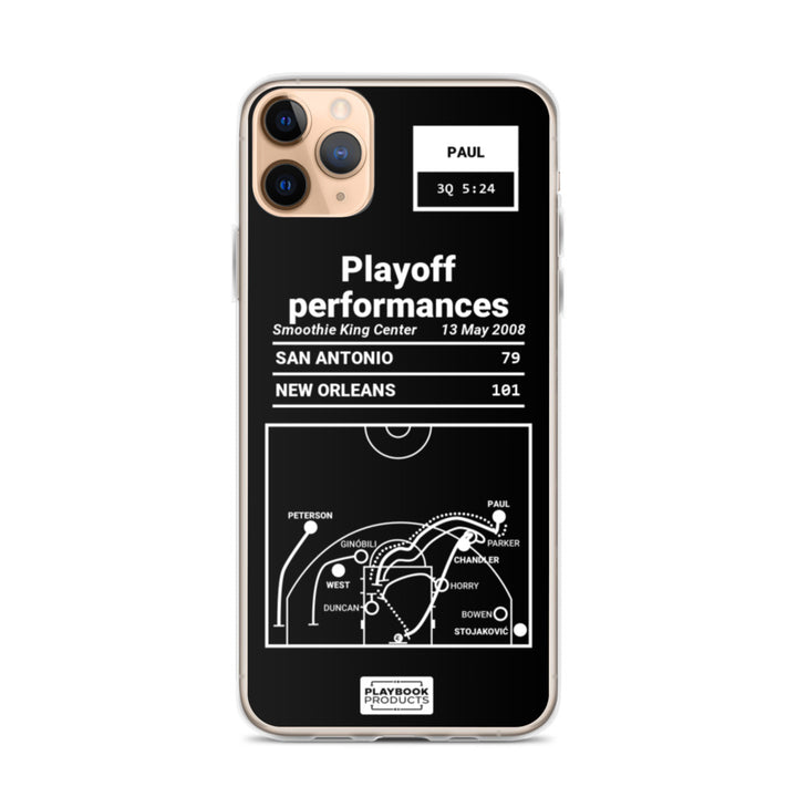 New Orleans Pelicans Greatest Plays iPhone Case: Playoff performances (2008)