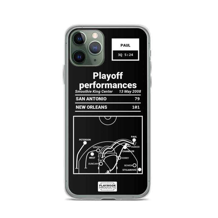 New Orleans Pelicans Greatest Plays iPhone Case: Playoff performances (2008)