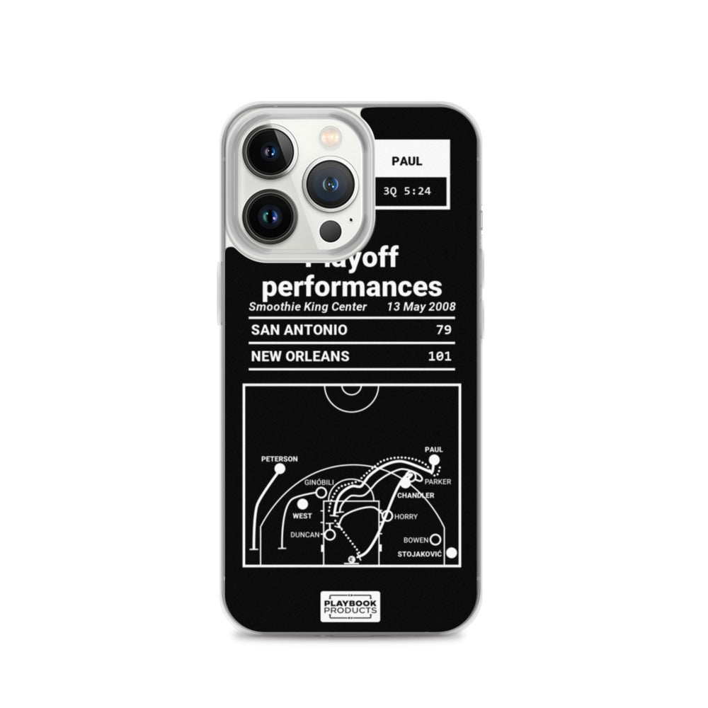 New Orleans Pelicans Greatest Plays iPhone Case: Playoff performances (2008)