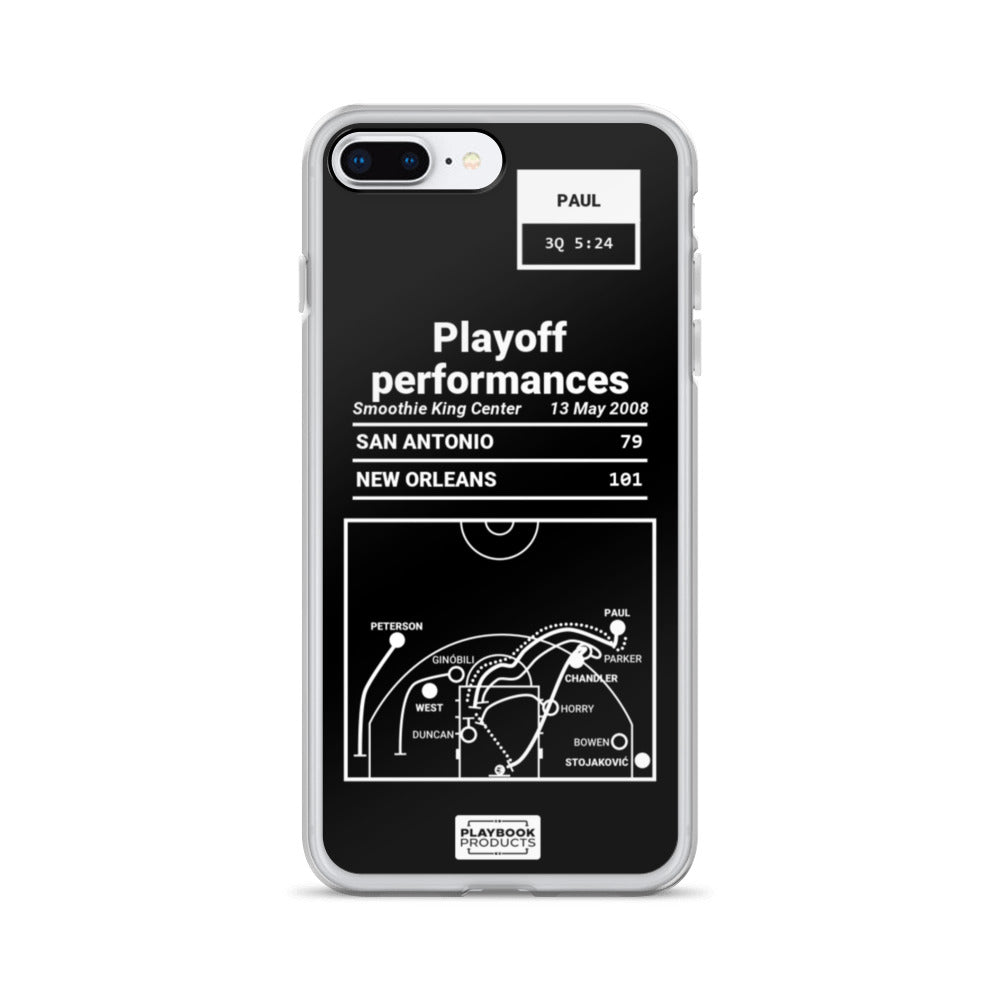 New Orleans Pelicans Greatest Plays iPhone Case: Playoff performances (2008)
