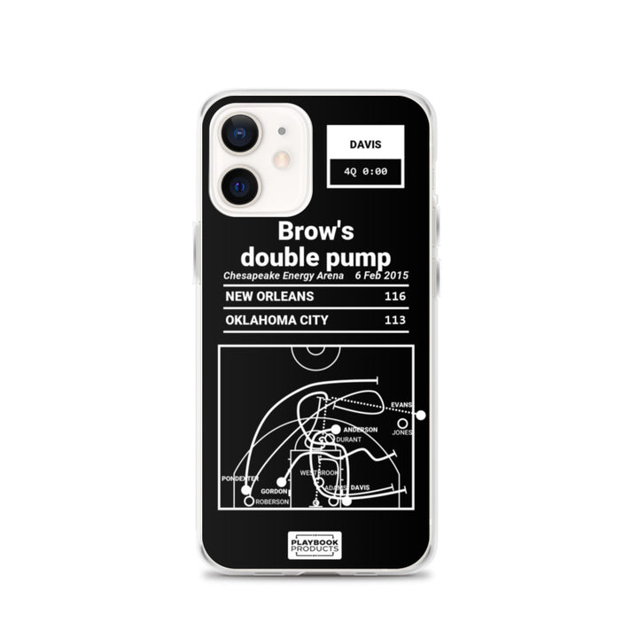 New Orleans Pelicans Greatest Plays iPhone Case: Brow's double pump (2015)