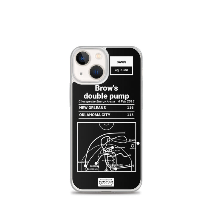 New Orleans Pelicans Greatest Plays iPhone Case: Brow's double pump (2015)
