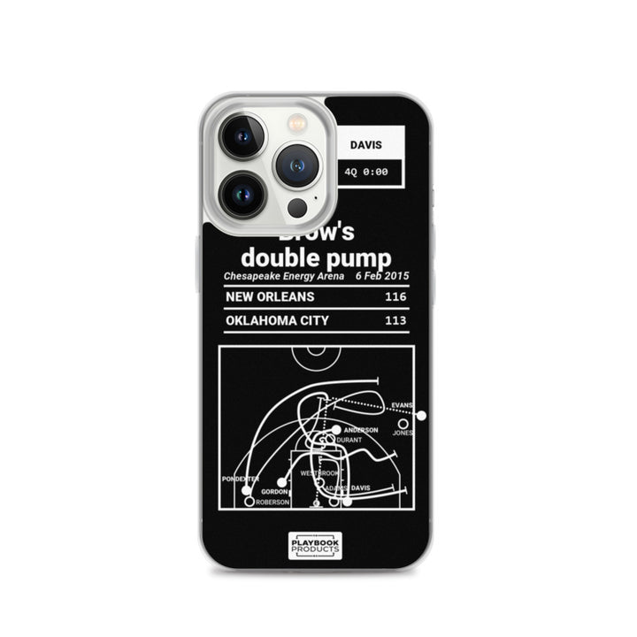 New Orleans Pelicans Greatest Plays iPhone Case: Brow's double pump (2015)
