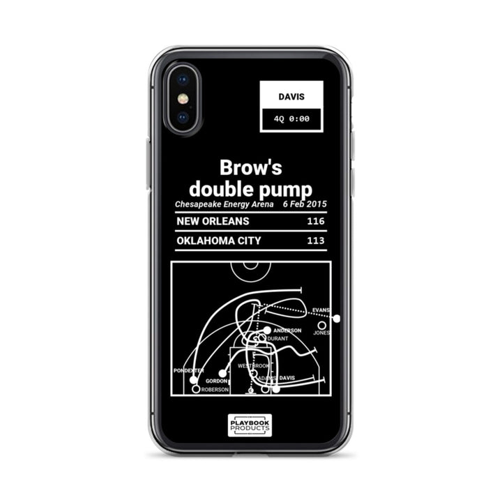 New Orleans Pelicans Greatest Plays iPhone Case: Brow's double pump (2015)