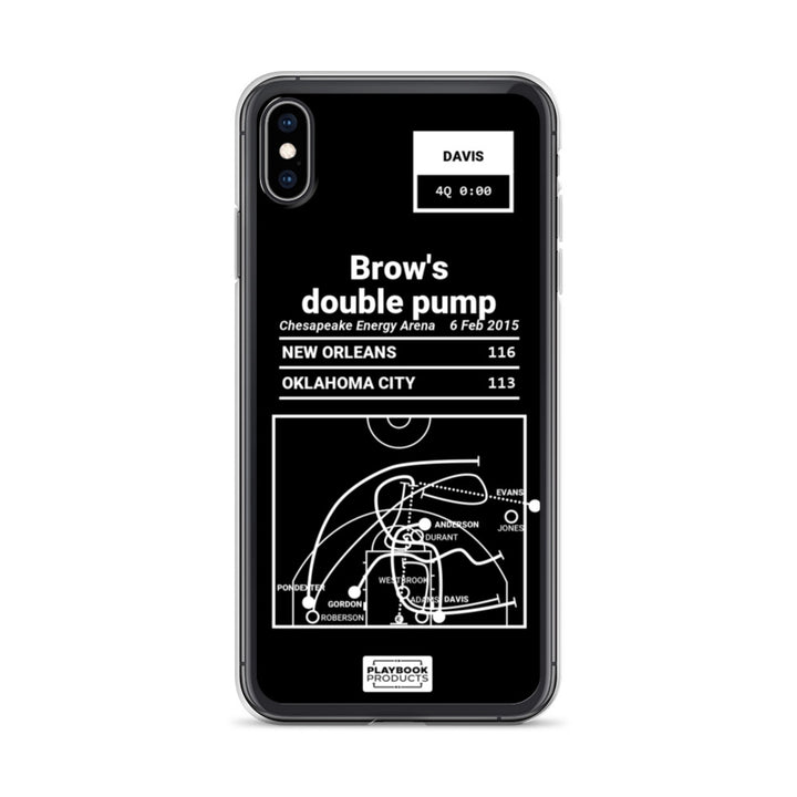 New Orleans Pelicans Greatest Plays iPhone Case: Brow's double pump (2015)