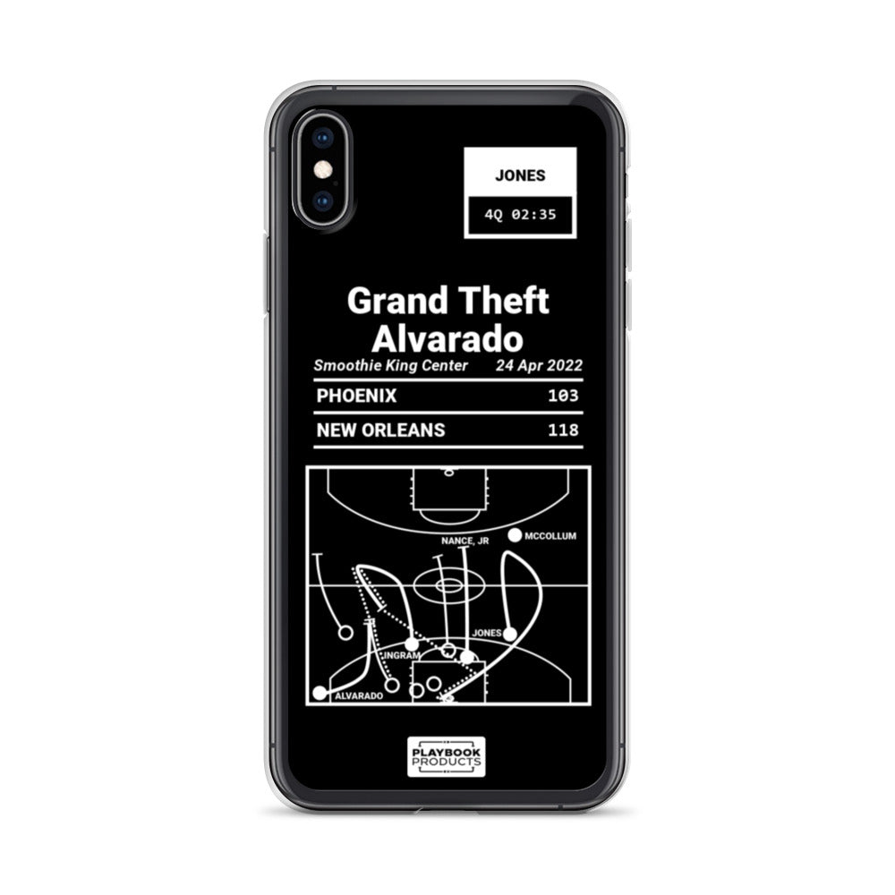 New Orleans Pelicans Greatest Plays iPhone Case: Grand Theft Alvarado (2022)