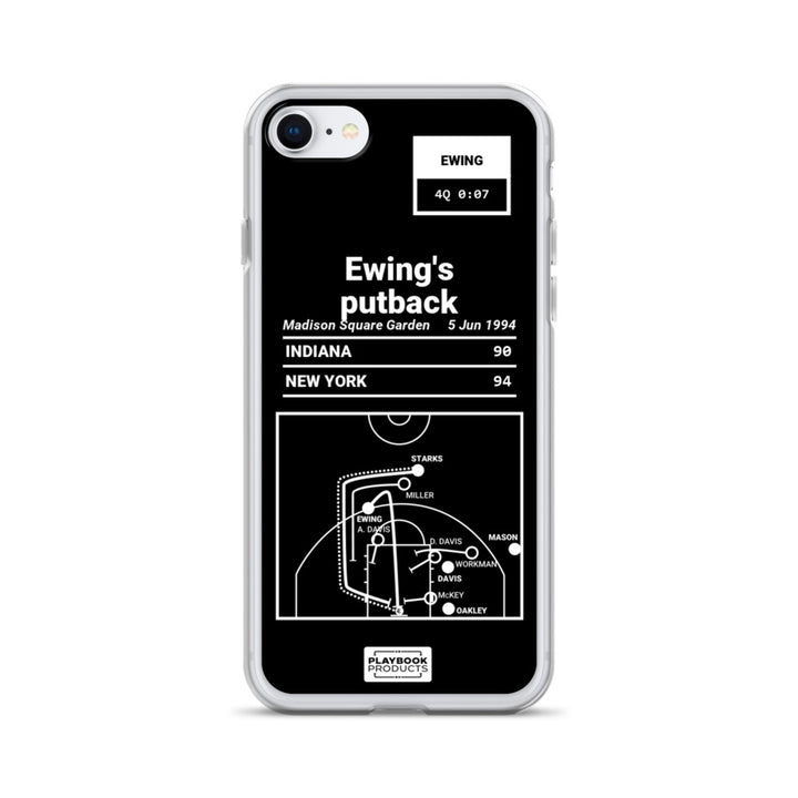 New York Knicks Greatest Plays iPhone Case: Ewing's putback (1994)