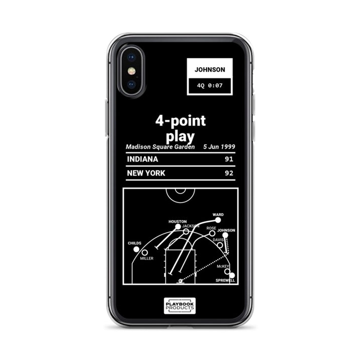 New York Knicks Greatest Plays iPhone Case: 4-point play (1999)