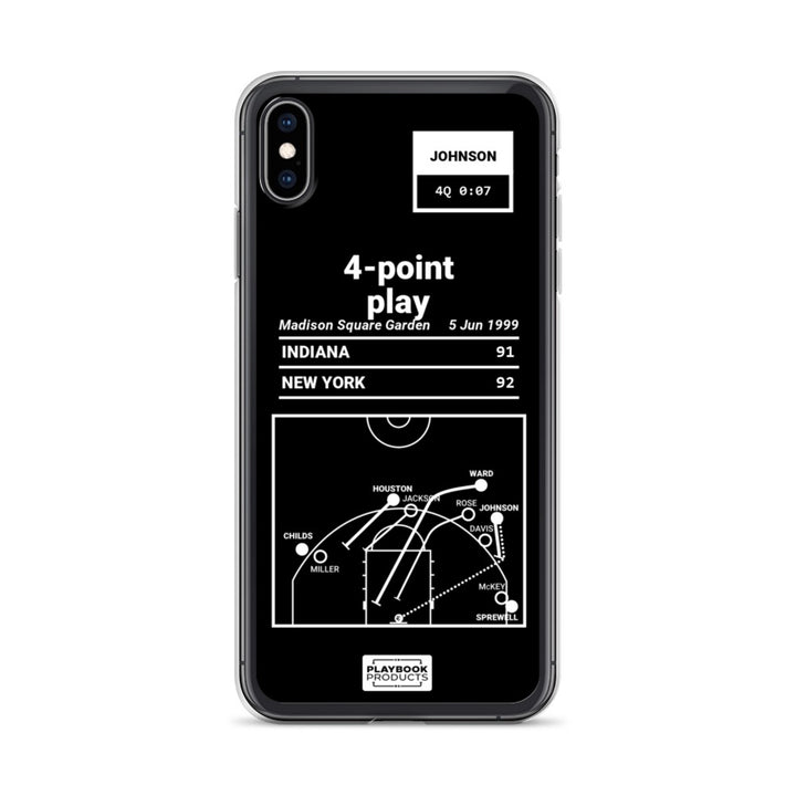 New York Knicks Greatest Plays iPhone Case: 4-point play (1999)