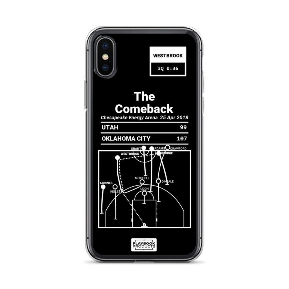 Oklahoma City Thunder Greatest Plays iPhone Case: The Comeback (2018)