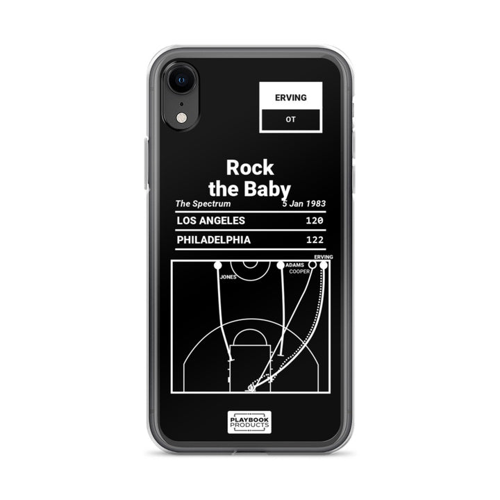 Philadelphia Sixers Greatest Plays iPhone Case: Rock the Baby (1983)