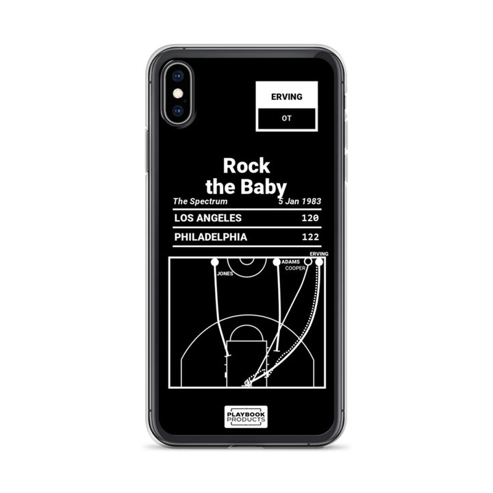 Philadelphia Sixers Greatest Plays iPhone Case: Rock the Baby (1983)