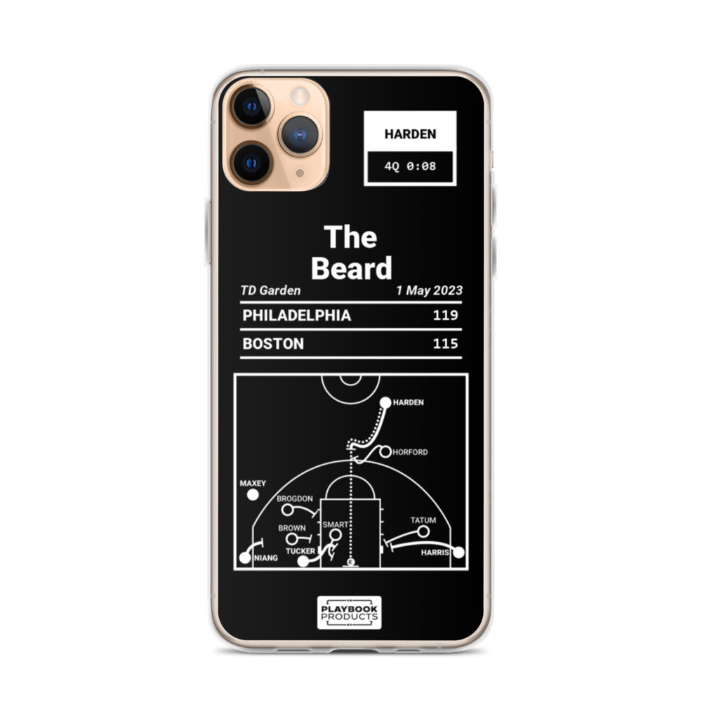 Philadelphia Sixers Greatest Plays iPhone Case: The Beard (2023)