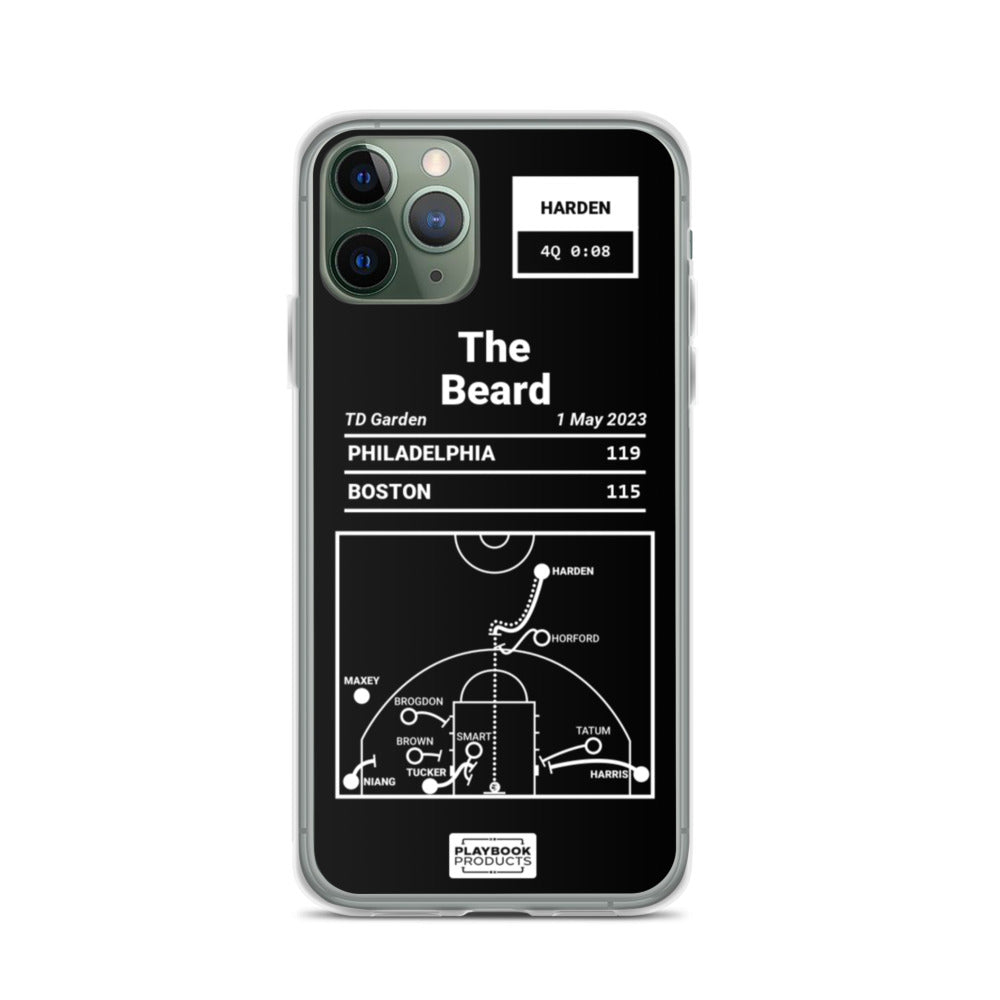 Philadelphia Sixers Greatest Plays iPhone Case: The Beard (2023)