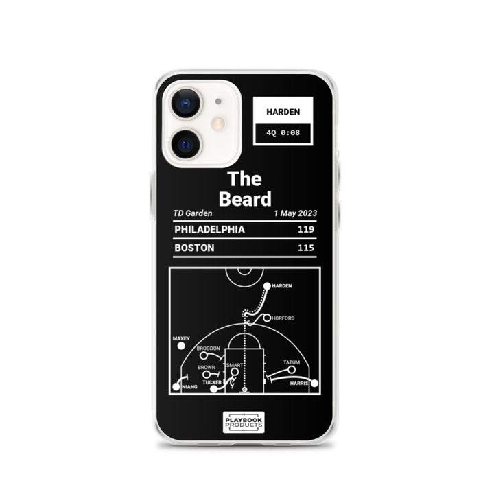 Philadelphia Sixers Greatest Plays iPhone Case: The Beard (2023)