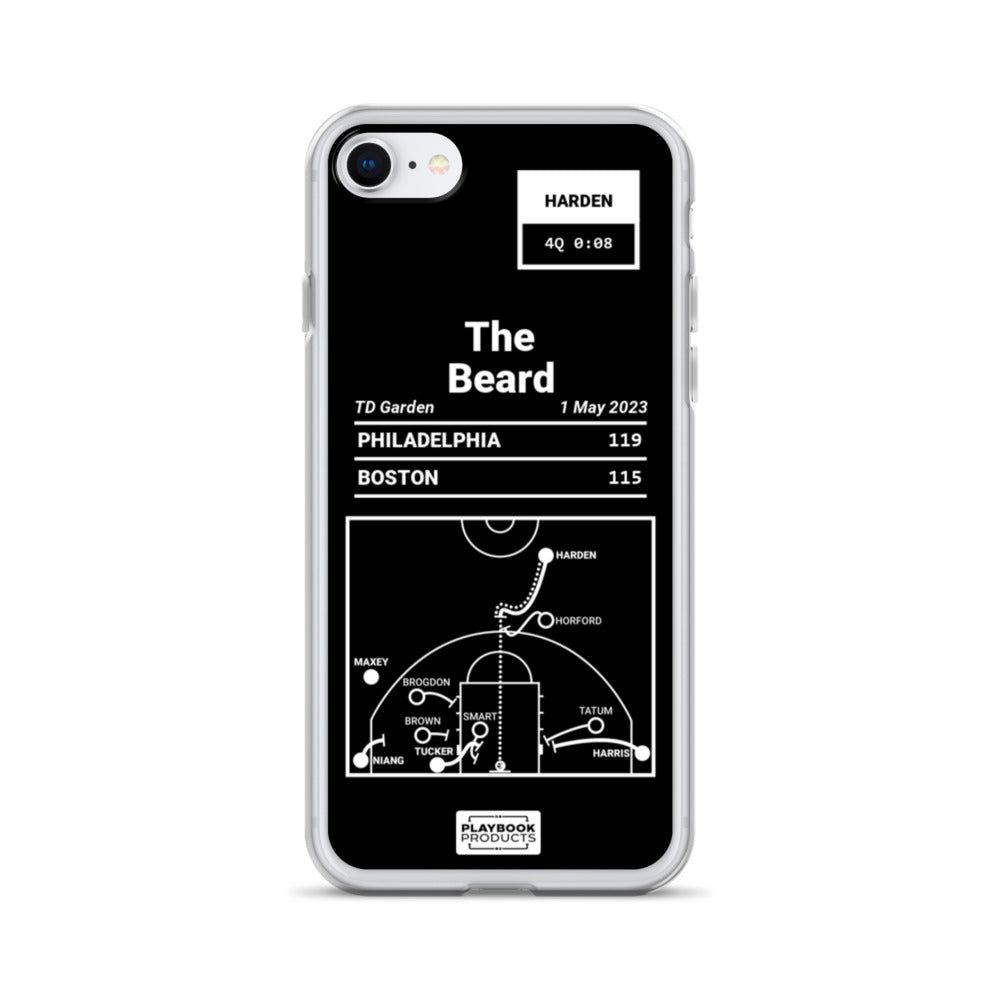 Philadelphia Sixers Greatest Plays iPhone Case: The Beard (2023)