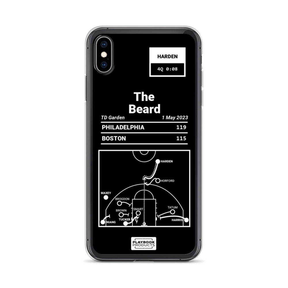 Philadelphia Sixers Greatest Plays iPhone Case: The Beard (2023)